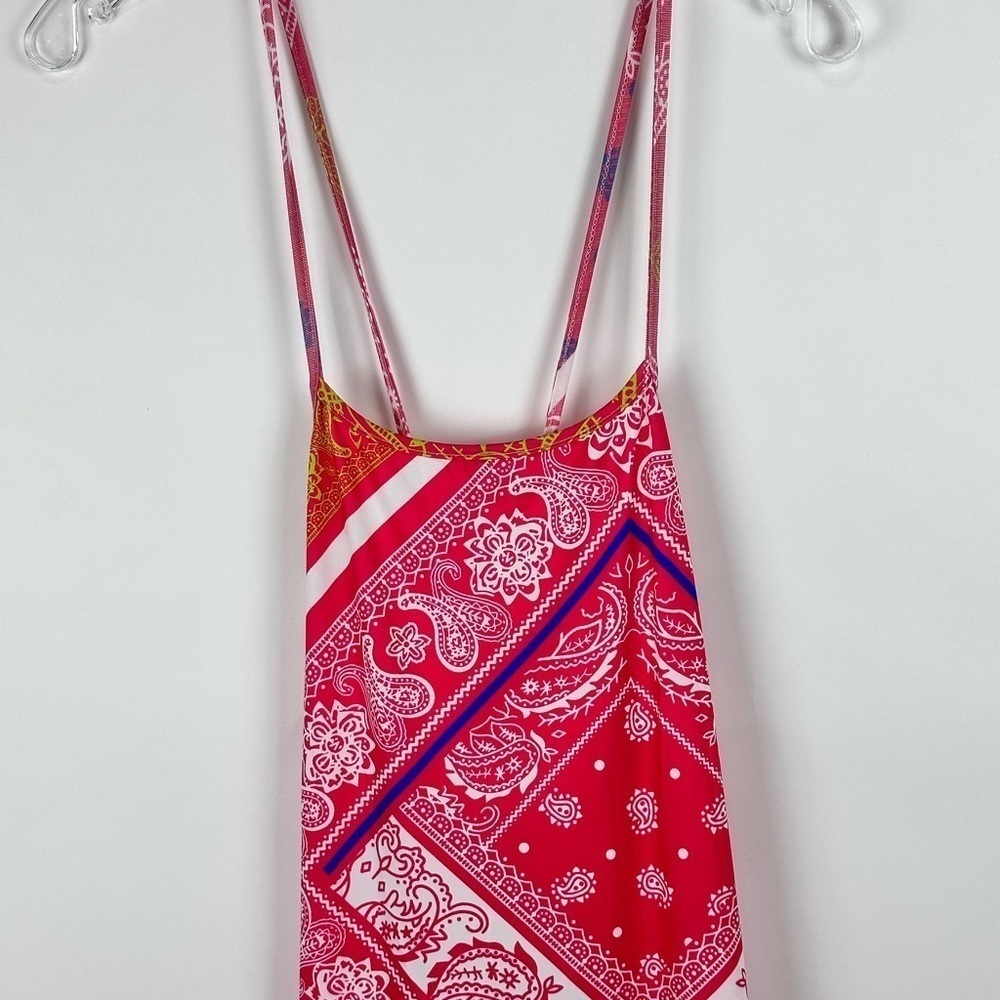 Women's Pattern Criss Cross Back w/ Side Slits Maxi Dress - Picture 2 of 6